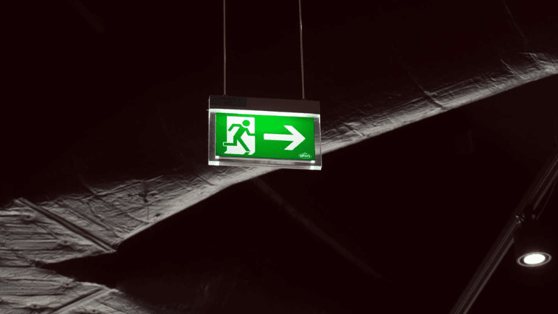 Emergency lighting systems should also be installed in areas with direction changes,