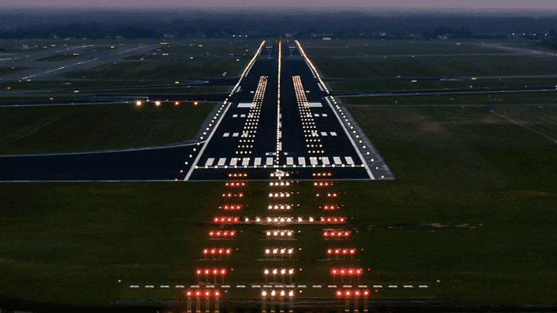 airport runway lights