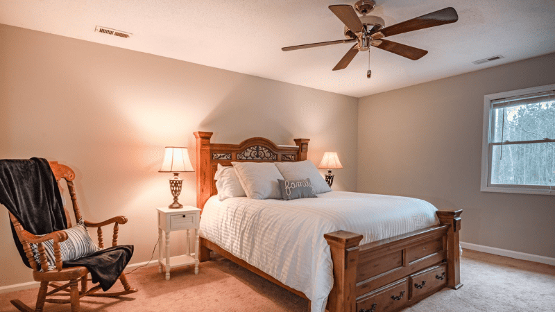Modern ceiling fans come in a wide range of materials.