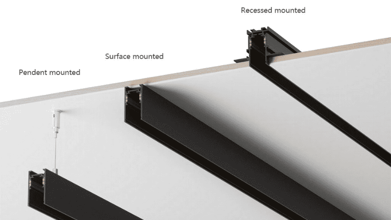 magnetic track light vs profile light