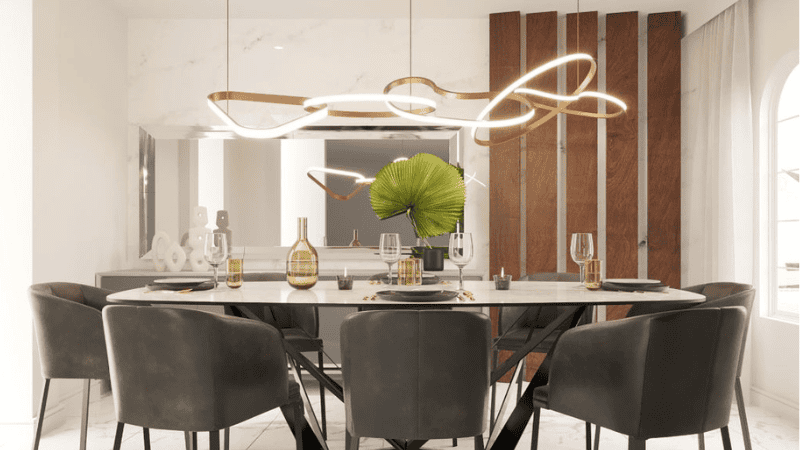 The design of the chandelier is also a contributing factor in bringing class and elegance to your dining table.