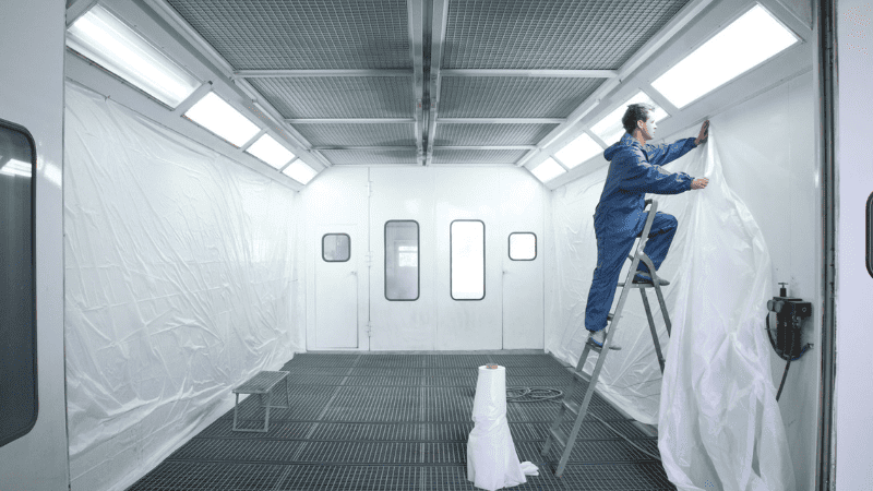 Lighting requirements in spray paint booths emphasize safety 