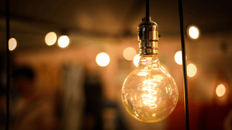 blown out incandescent bulbs without cool white led illumination