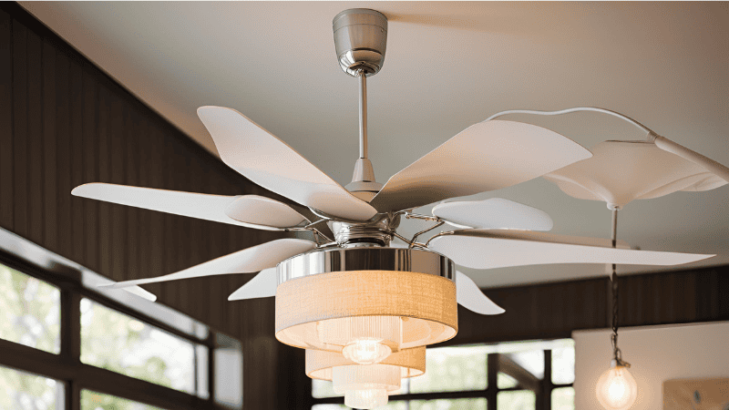 Chandelier fans enhance and create ambiance