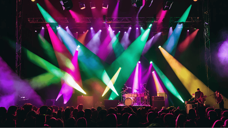 RGBW LED Light in a concert