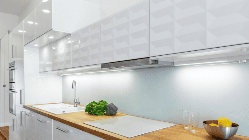 kitchen lights with cool lighting
