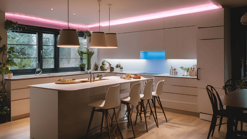RGB lights in the kitchen