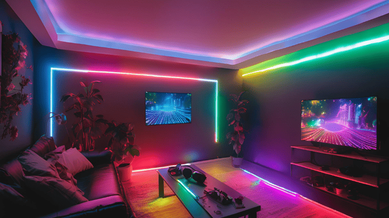 RGB and RGBW lights  in the living room