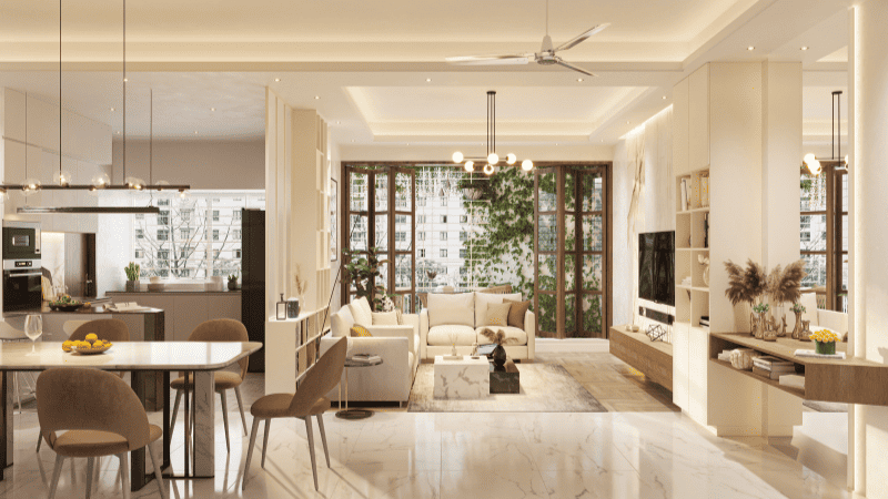 Living room lights design display