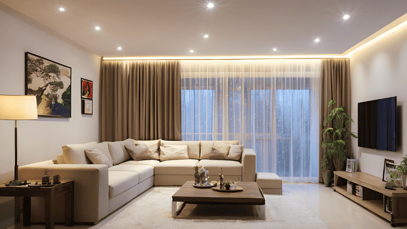 a sleek fixture with a clean and metallic finish can add sophistication  in a modern outlook