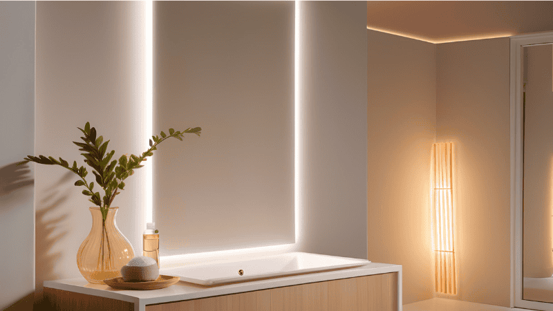 Using an LED Diffuser Panel in the led strip lights.