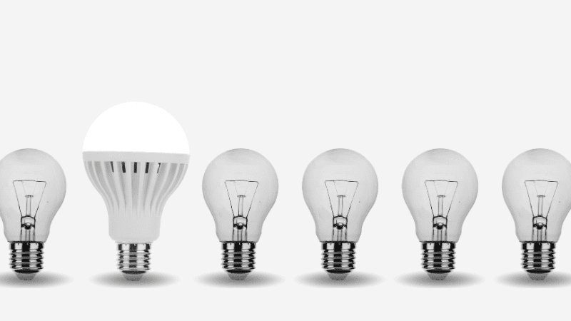 different shapes of the led bulbs