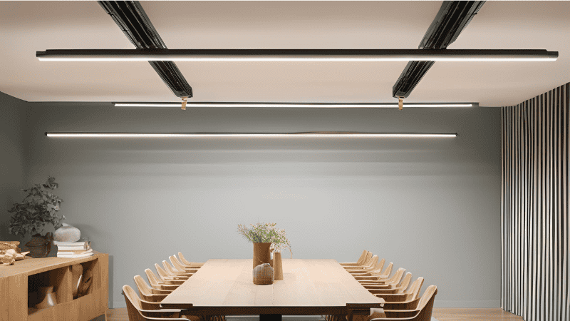 Warm White Light in the office