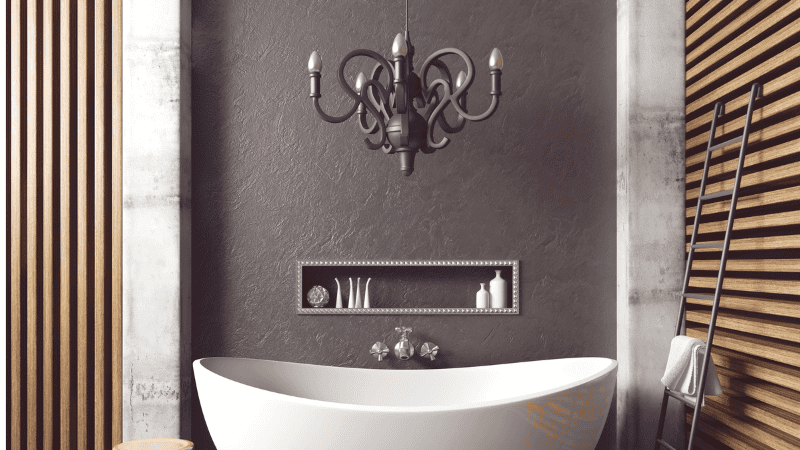 Chandeliers Above Bathtubs