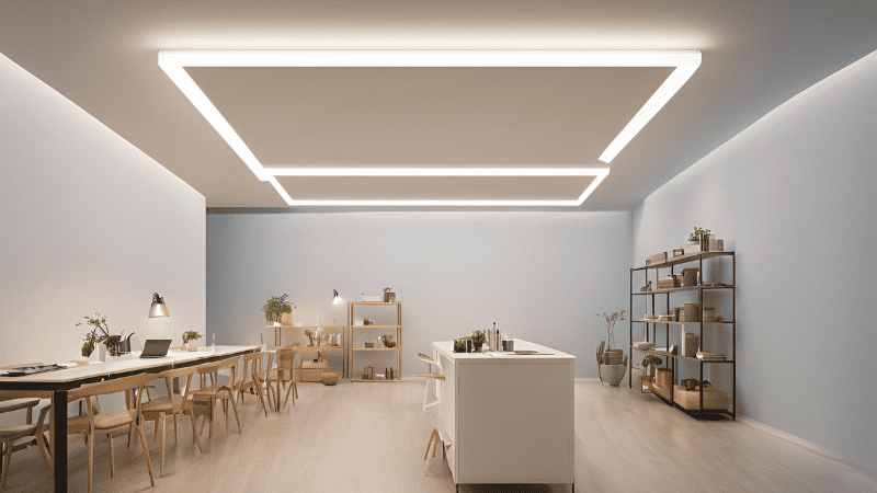 Light tubes and bulbs in office applications