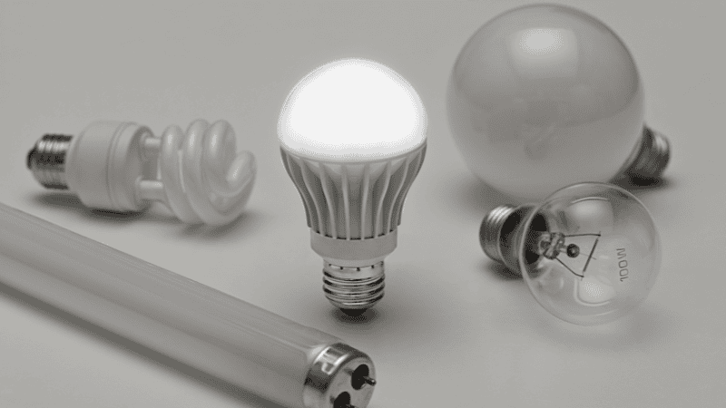 different types of light bulb