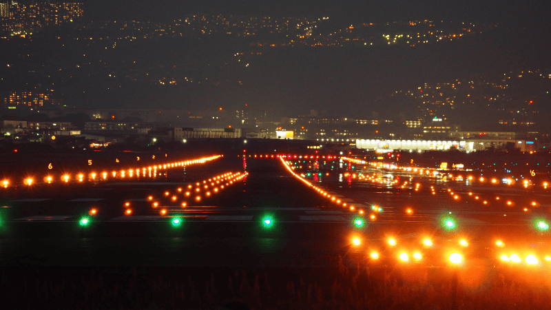 airport runway lights