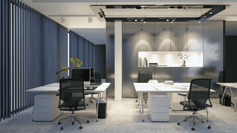 lighting in office