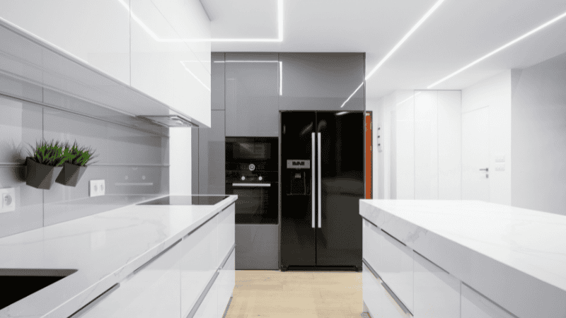 LED lights in kitchen