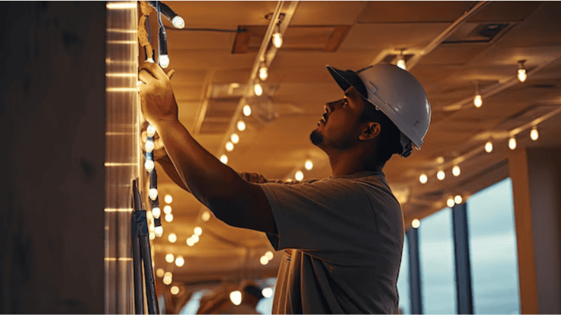 Ceiling install lights