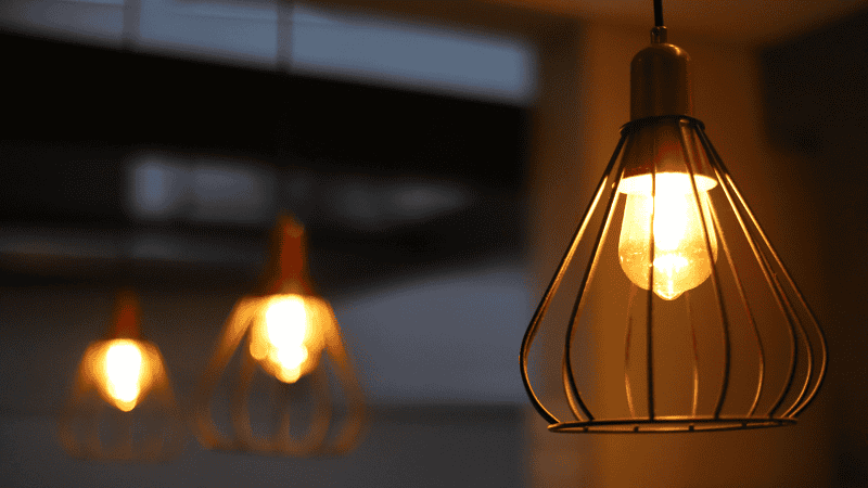 the led lights with warm lighting