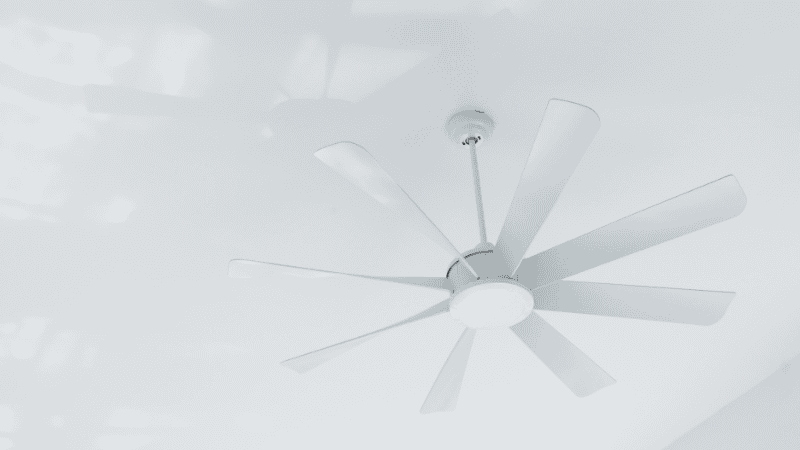 A pure white modern-style fan