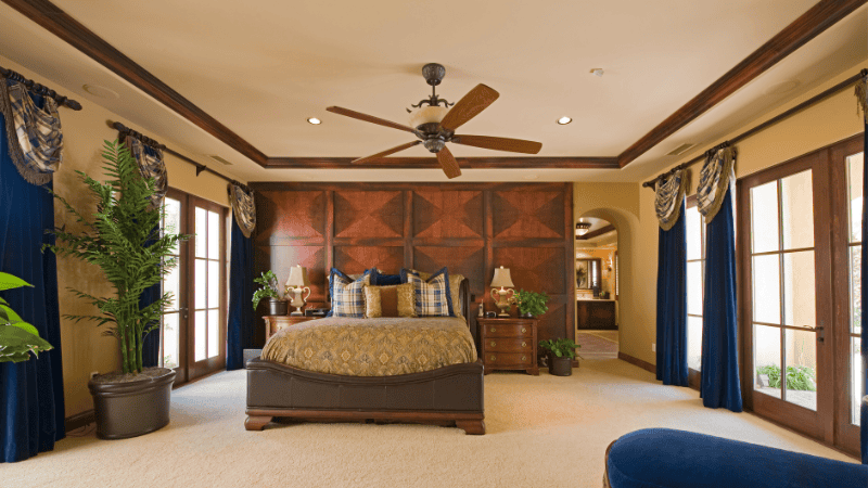 Retro-style ceiling fans and bedrooms