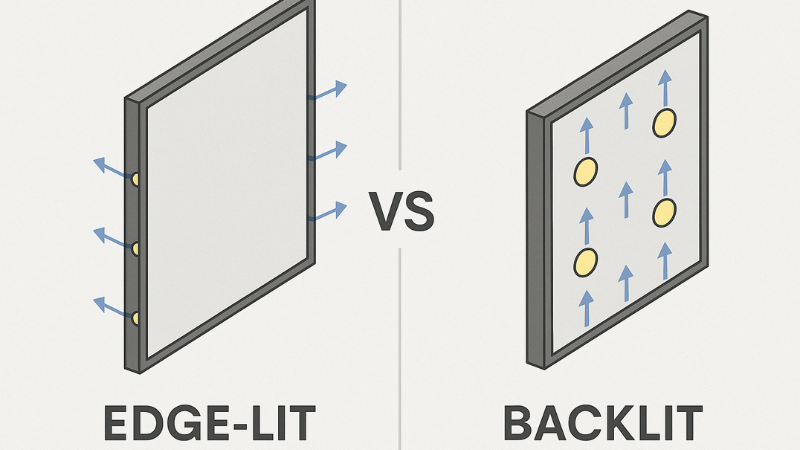 Edge Lit vs Backlit LED Panels