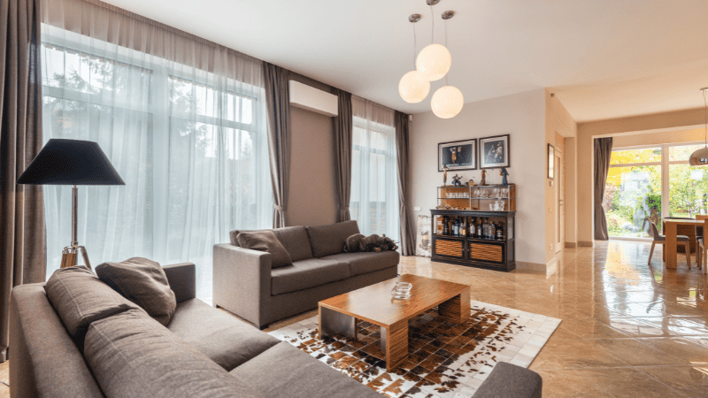 Warm White Light in the living room