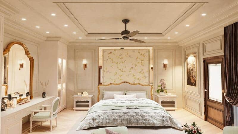 Warm White Light in the bedroom
